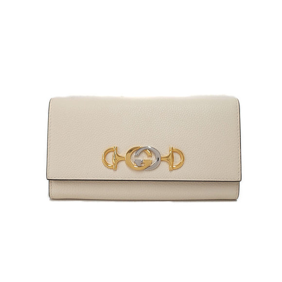 Gucci Zumi Bifold Leather Long Wallet Continental - Picture 1 of 5
